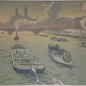 Henri Rivière Lith. 25 - Le Trocadéro, 1900 - Paysages Parisiens