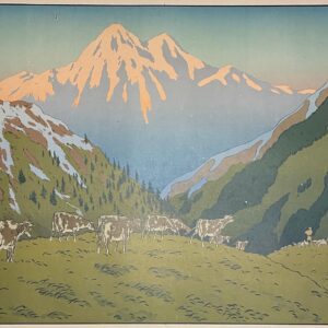 Henri Rivière Lith. 4 - La Montagne, 1897 - Papier Chine - Les Aspects de la Nature