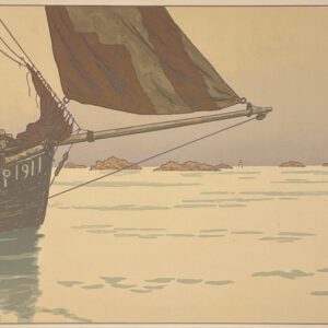 Henri Rivière Lith. 72 - Le Calme Plat, 1902 - La Féérie des Heures