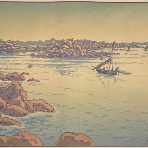 Henri Rivière Lith. 94 - Entrée du port de Ploumanac'h, 1914 - Le Beau Pays de Bretagne