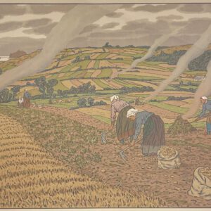 Henri Rivière Lith. 100 - Le Travail des champs, 1906 - Au vent de Noroît