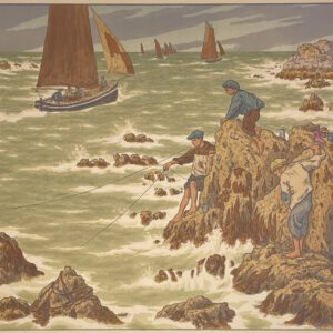 Henri Rivière Lith. 101 - Les Mousses, 1906 - Au vent de Noroît
