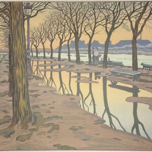 Henri Rivière Lith. 18 - L'Île des cygnes, 1900 - Paysages Parisiens