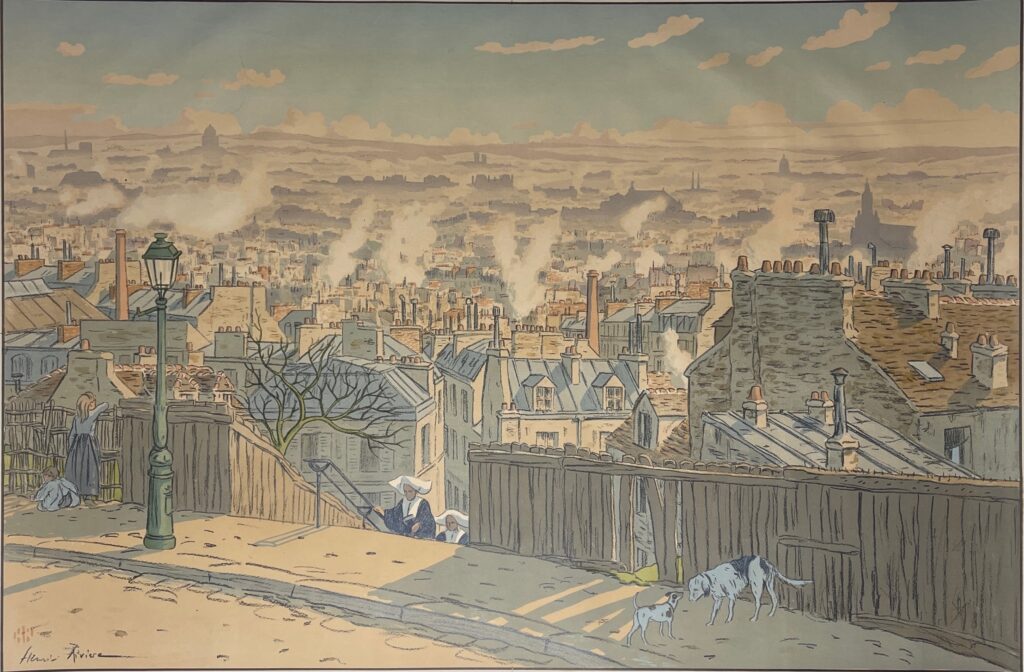 Henri Rivière Lith. 19 - Paris vu de Montmartre, 1900 - Paysages Parisiens