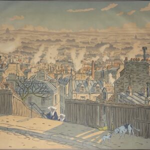 Henri Rivière Lith. 19 - Paris vu de Montmartre, 1900 - Paysages Parisiens