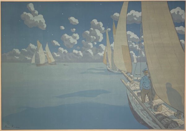 Henri Rivière Lith. 2 - Nuit en Mer, 1897 - Les Aspects de la Nature