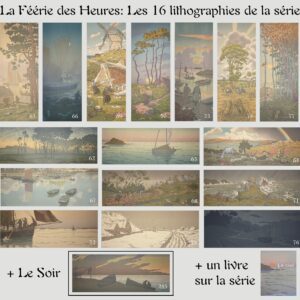 Henri Rivière Lith. 62 à 77, 285B - Série complète La Féérie des Heures, 1901-1902