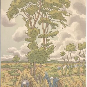 Henri Rivière Lith. 74 - L'Orage qui monte, 1902 - La Féérie des Heures