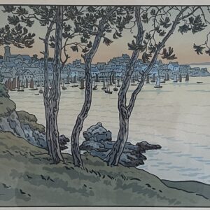 Henri Rivière Lith. 91 - Le Port de Douarnenez, 1911 - Le Beau Pays de Bretagne